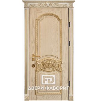 Парадная одностворчатая дверь с терморазрывом в коттедж