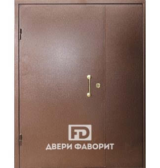 дверь из металла в подъезд с отделкой цинкогрунт