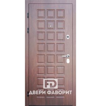 стальная офисная дверь с отделкой винорит, два замка с бронекладками