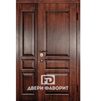 недорогая дверь с боковой вставкой, отделка винорит и МДФ