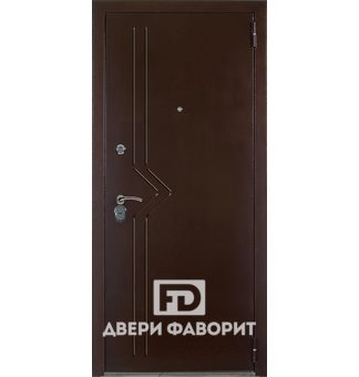 дверь металлическая с порошковым напылением вид снаружи