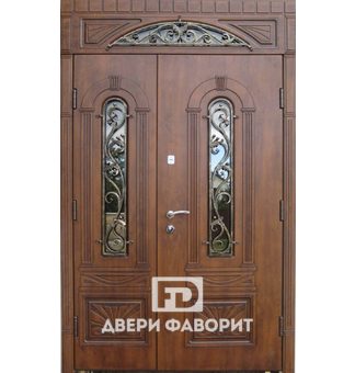 стальная двустворчатая с верхней вставкой от производителя