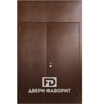 тамбурная с верхней вставкой дверь окрашена с двух сторон порошковой краской